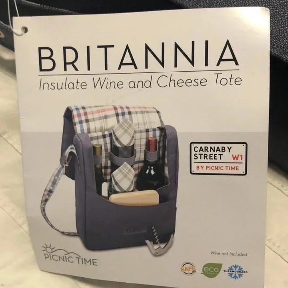 Brittania Cheese and wine picnic tote. New unused condition. - Picture 2 of 8